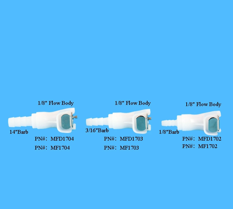 1/8" 3/16" 1/4" Hose Barb Valved Elbow Plug Plastic Quick Disconnect Barbed Tube Air Connector Fittings