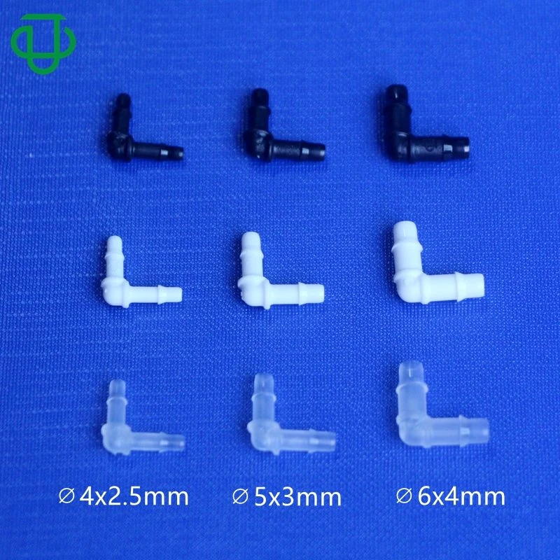 5/16" 7.9mm Elbow Tube Barbed Connectors Plastic Hose Barb Fittings for Water