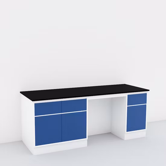 Labor-Beistelltisch aus Stahl und Holz, individueller Prüftischtisch